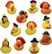 4E's Novelty 12 Pack Thanksgiving Rubber Duckies – Fall Turkey & Pilgrim Ducks, Bulk Thanksgiving Party Favors, Holiday Table Decorations, Bath Toys, Jeep Ducking Accessories